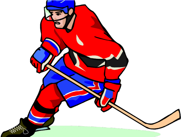 Hockey Player Clipart - Hockey Clipart - Png Download (640x480), Png Download