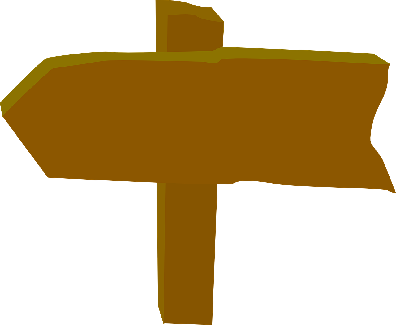 Direction Board Wooden - Sign Clipart Png Transparent Png (1280x1050), Png Download