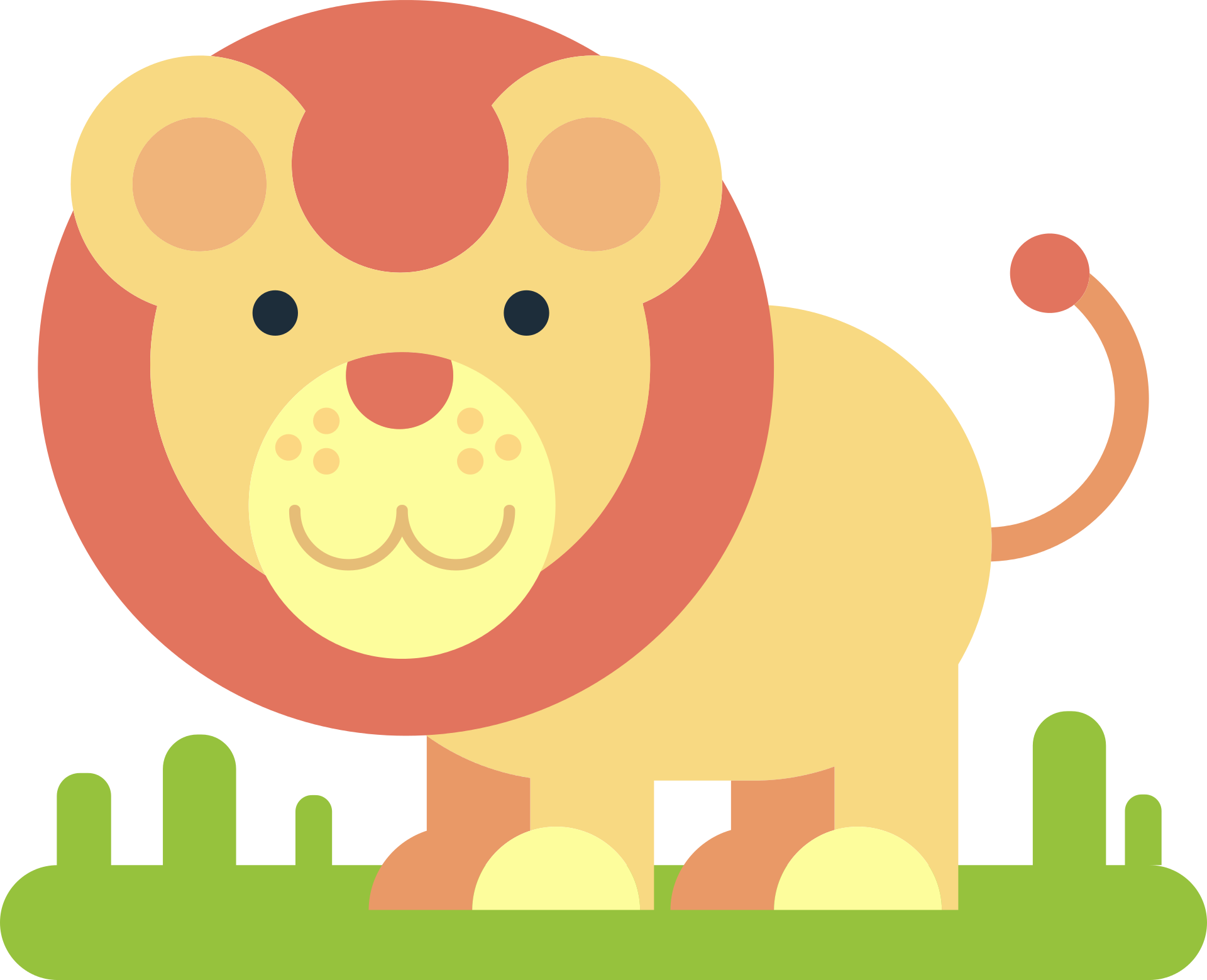 Hard - Comic Lion Clipart (1920x1559), Png Download