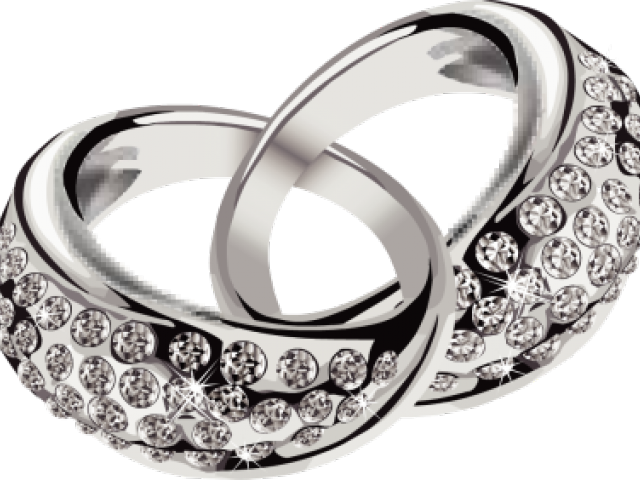 Diamond Clipart Platinum - Diamond Wedding Rings Png Transparent Png (640x480), Png Download