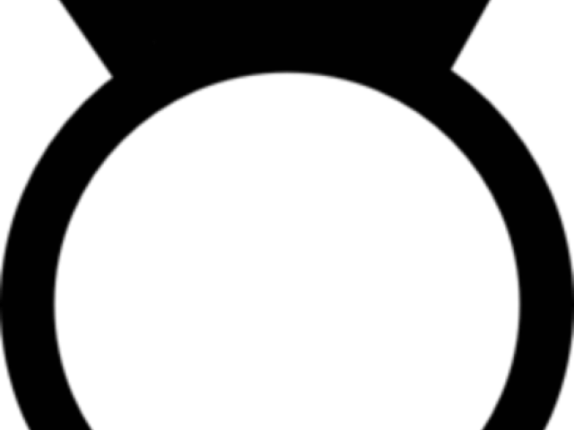 Diamond Clipart Black And White - Circle - Png Download (640x480), Png Download