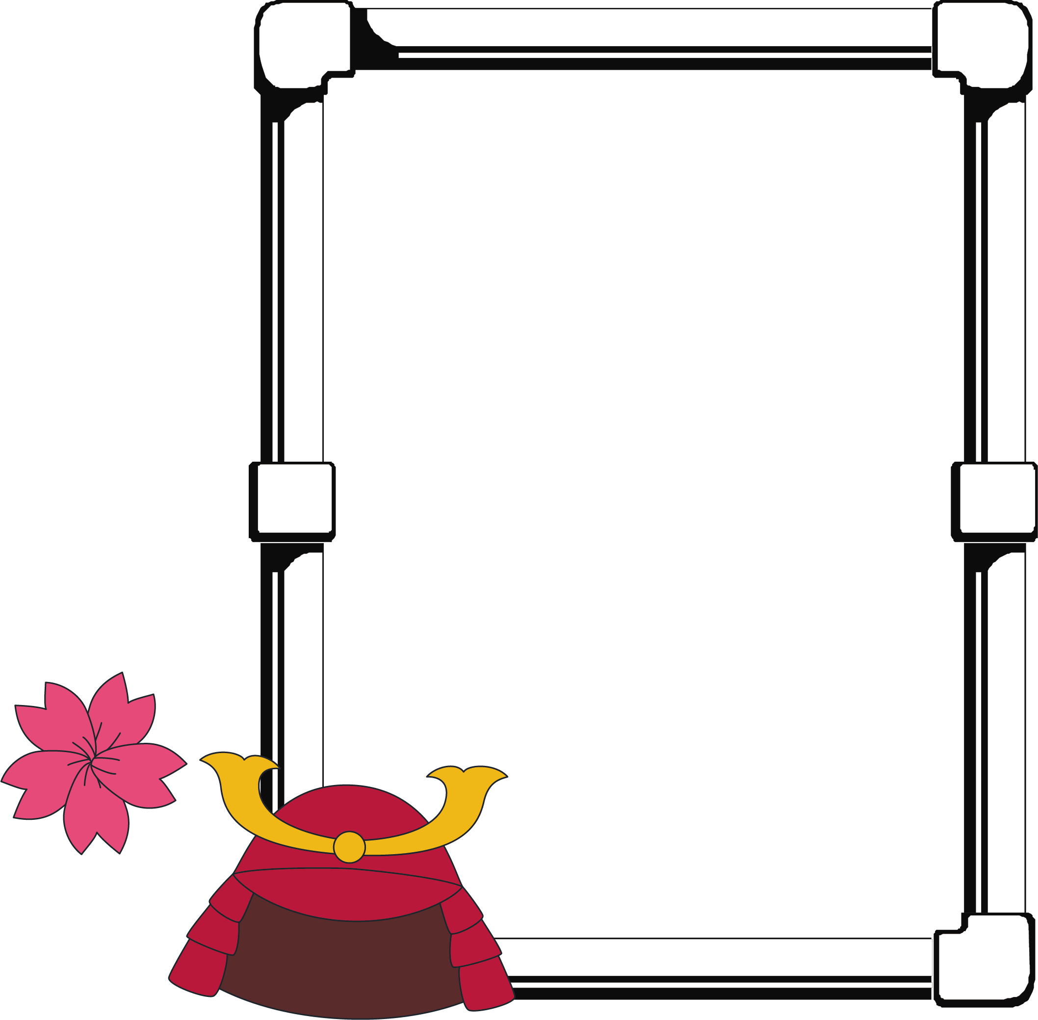 Picture Frame Drawing 3d Computer Graphics Clip Art - Clipart 3d Border Drawing - Png Download (2116x2079), Png Download