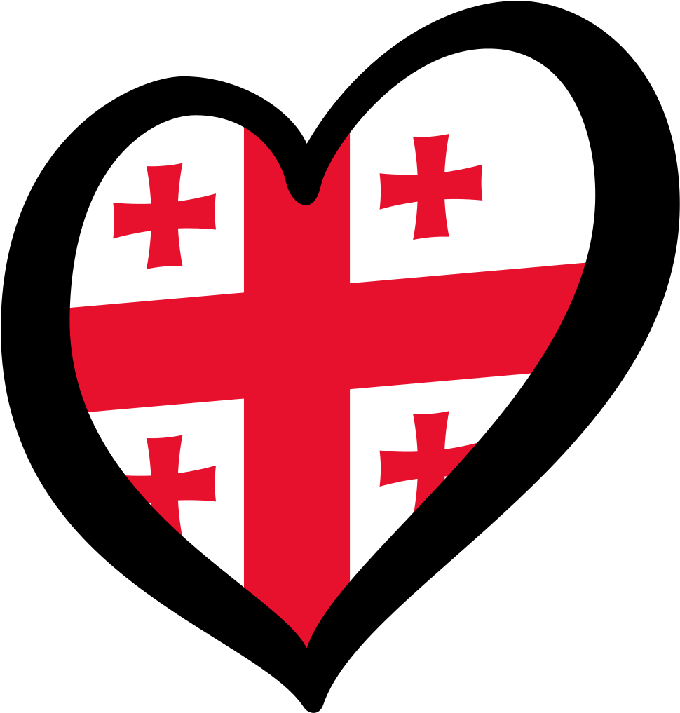 Clipart Black And White Stock Georgia Svg Heart - Esc Georgia - Png Download (975x1024), Png Download