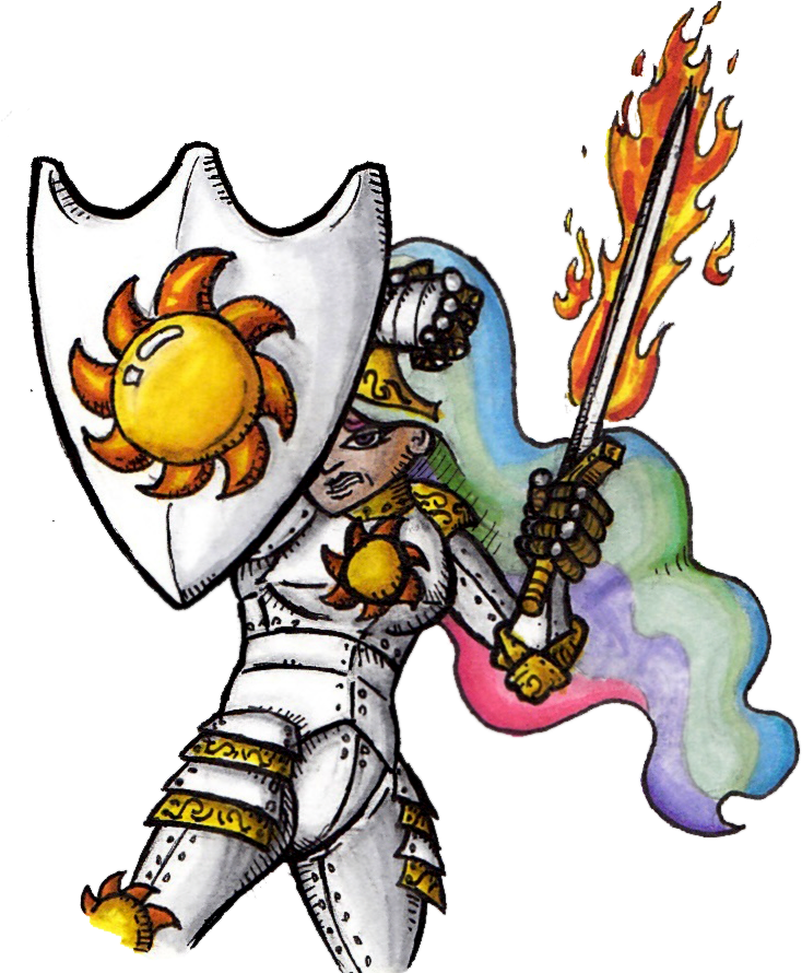 Pm, Fantasy Class, Fire, Humanized, Knight, Princess Clipart (750x889), Png Download
