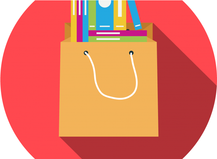 The Friends Of Library Host Annual Buck A Bag Book - Graphic Design Clipart (825x510), Png Download