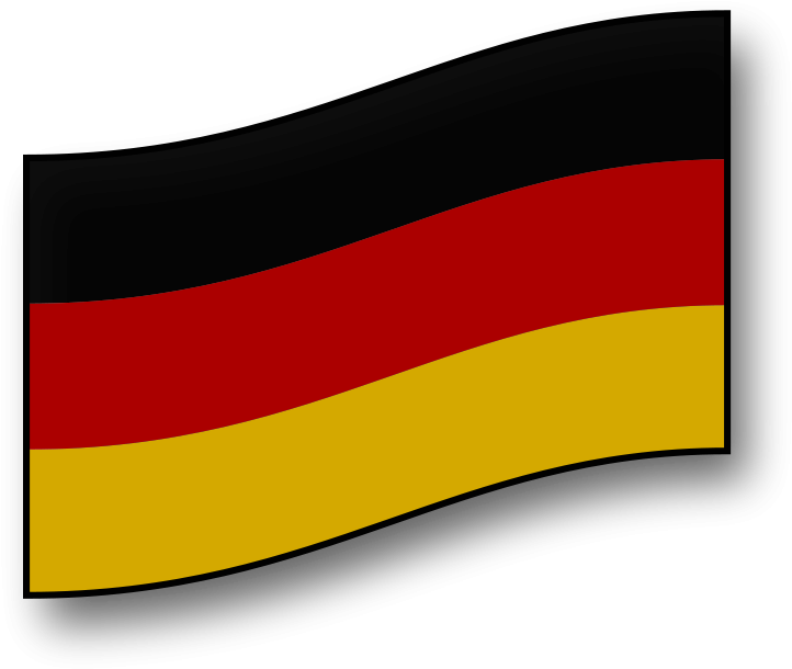 Bandera De Alemania Ondeada Clipart (800x690), Png Download
