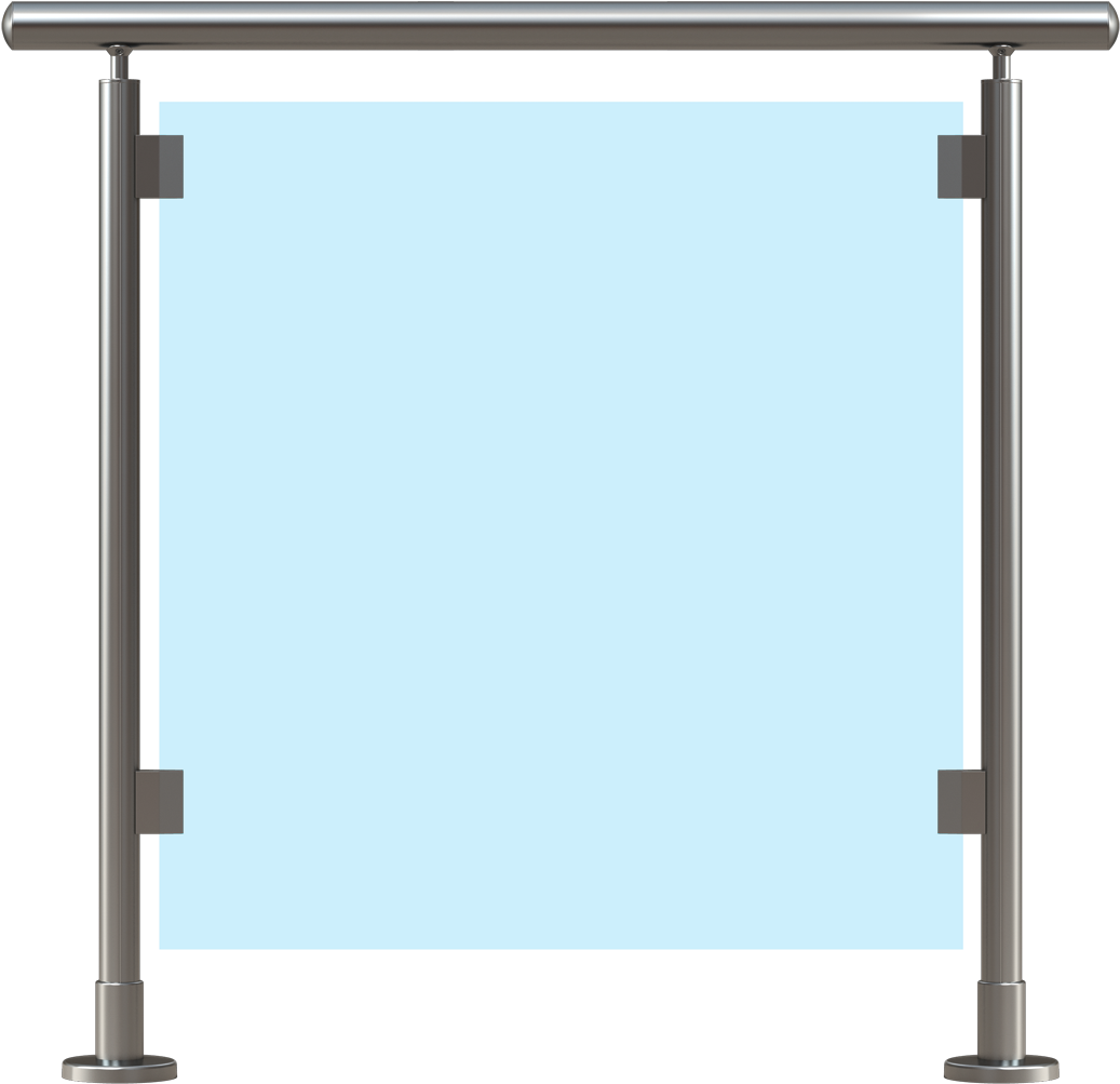 Jcd Aluminium Works & Woodworks - Guard Rail Clipart (1134x1095), Png Download