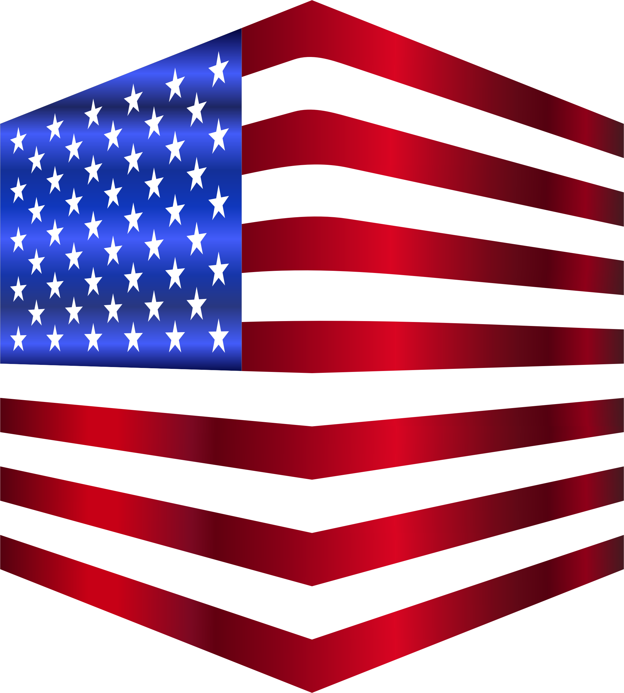 Big Image - Usa Flag Logo Cube Clipart (2038x2262), Png Download