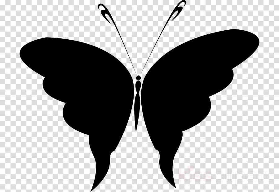 Butterfly Clipart Monarch Butterfly Clip Art - Clipart Christmas Silhouette - Png Download (900x620), Png Download