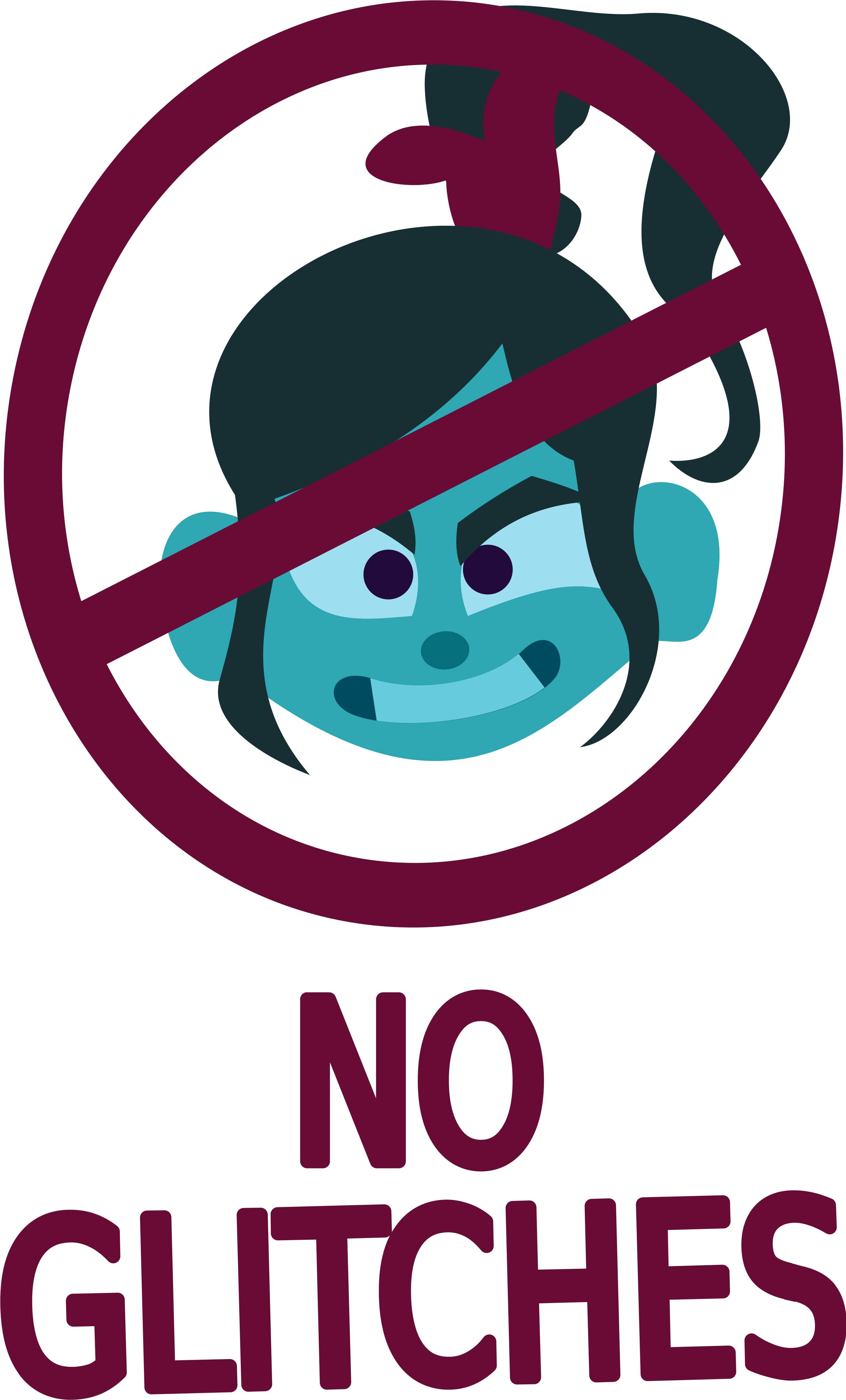 Post - No Glitches Clipart (3020x5000), Png Download