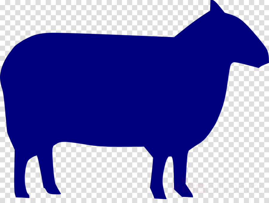 Silhouette Sheep Clipart Sheep Clip Art - Rote Kreis - Png Download (900x680), Png Download