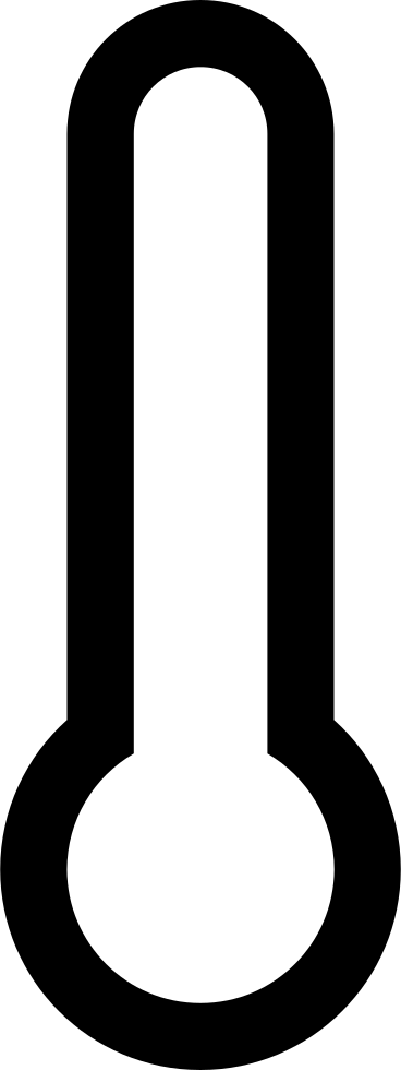 Empty Thermometer Comments - Empty Thermometer Icon Clipart (368x980), Png Download