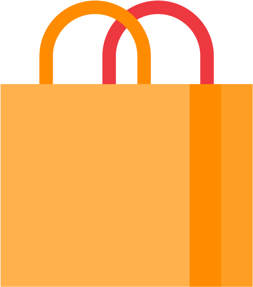 Bag Store Vector Clipart (912x1034), Png Download