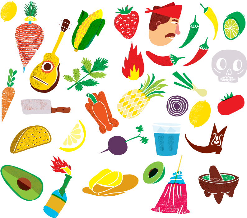 La Fábrica Del Taco On Behance Ristorante Branding, - Diseños Mexicanos Png Clipart (1028x776), Png Download