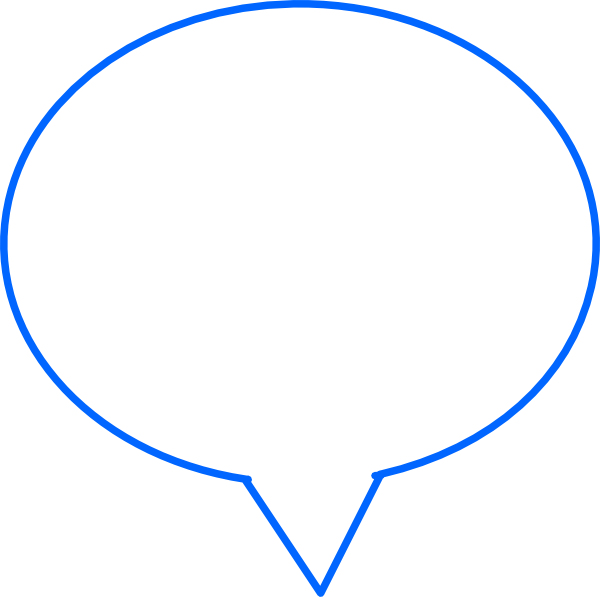 Speech Bubble Icon Blue Clipart (600x597), Png Download