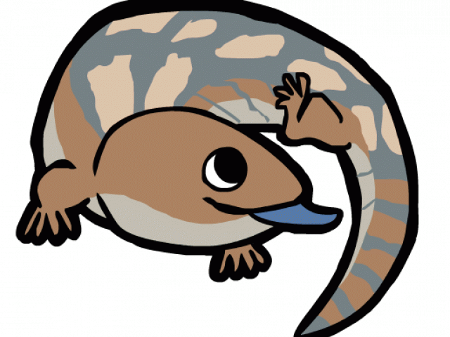 Lizard Clipart Australian Lizard - Blue Tongue Lizard Animation - Png Download (640x480), Png Download