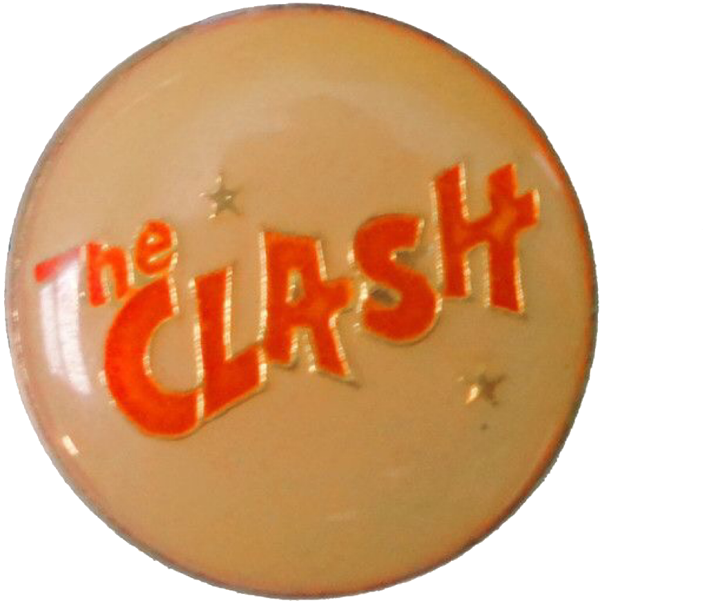 Brown Red The Clash Pin Polyvore Moodboard Filler 80s - Mood Board Clipart (1024x1024), Png Download