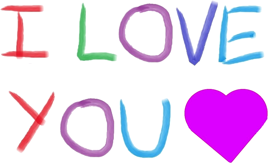 I Love U Messages Sticker-0 - Love Clipart (881x542), Png Download