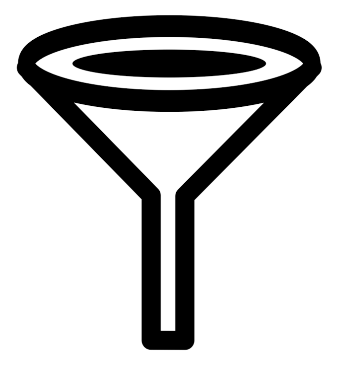 Filter Funnel Filtration Water Filter Filter Paper - Filter Funnel Clipart - Png Download (750x750), Png Download