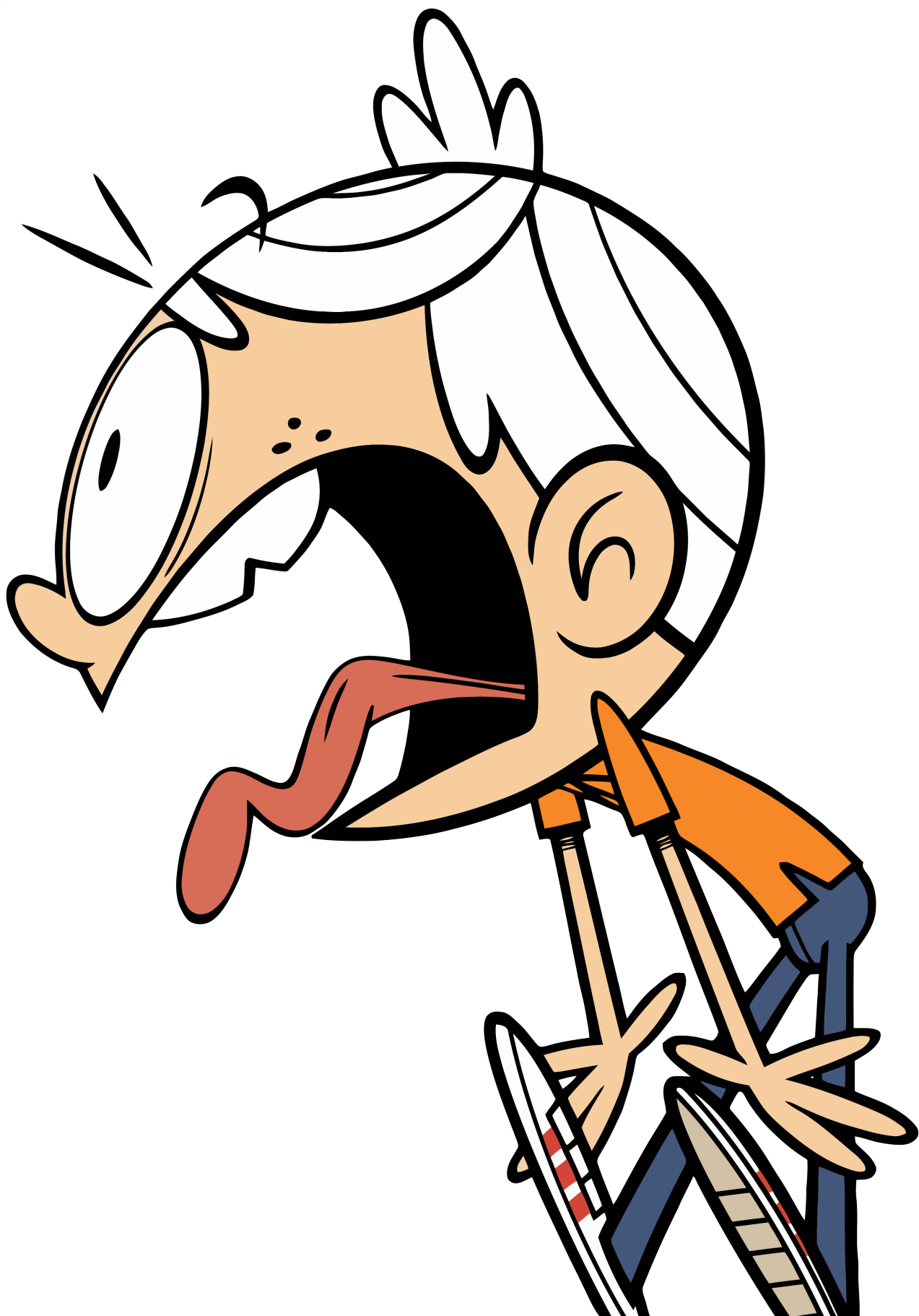 February Clipart Subway Art - Loud House Lincoln Run - Png Download (1280x1821), Png Download