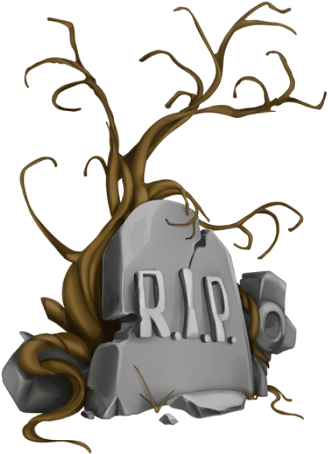 Free Png Halloween Rip Tombstone And Tree Png Images - Clipart Tombstone Png Transparent Png (480x667), Png Download