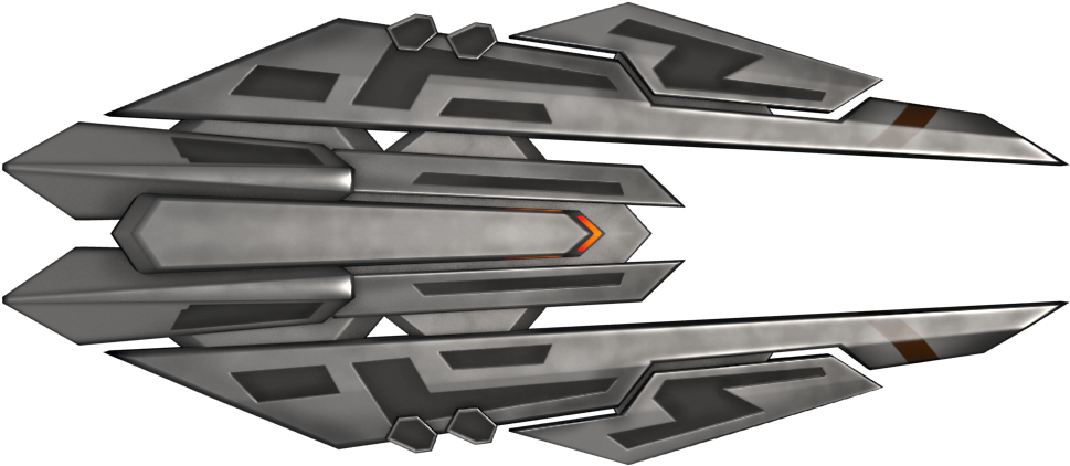 Sprite Spacecraft D Computer Graphics Clip Art - Alien Spaceship Top View - Png Download (1024x457), Png Download