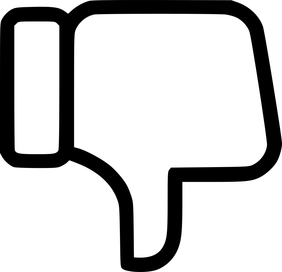 Dislike Facebook Thumb Down Thumbsdown Like Comments - Like Dislike Icon Free Clipart (980x944), Png Download