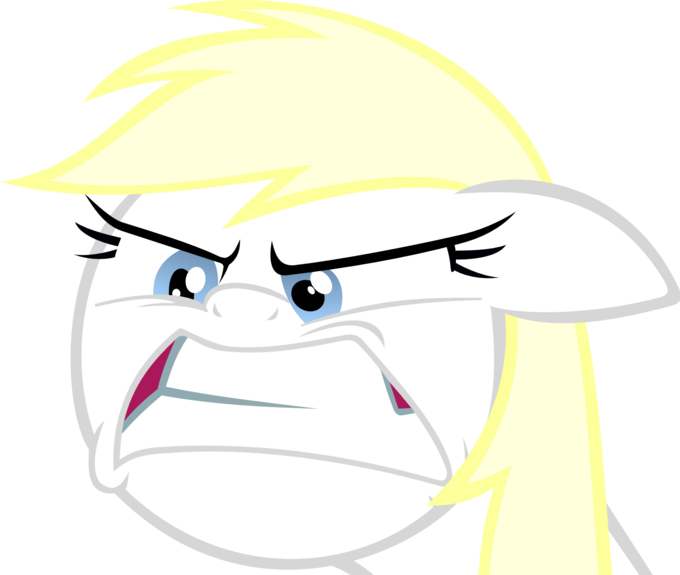 Pony White Line Art Black Yellow Facial Expression - Clip Art - Png Download (680x575), Png Download