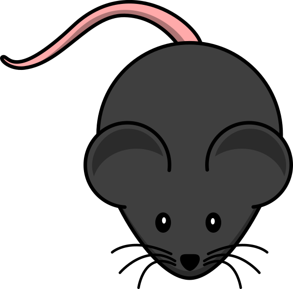 Black Mouse Clip Art - Png Download (600x591), Png Download