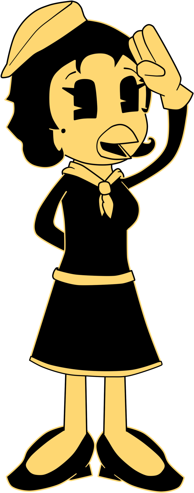 Crow Clipart Prim - Batim Talking Chairs And Dancing Chickens - Png Download (781x1744), Png Download