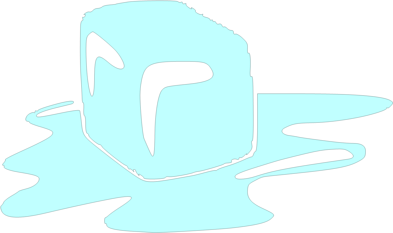 Melting Ice Paper Clipart (1363x819), Png Download