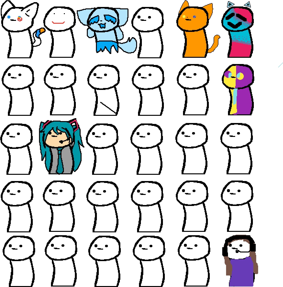 I Drew The Purple Shirt Girl - Ert Drawings Clipart (1200x1200), Png Download