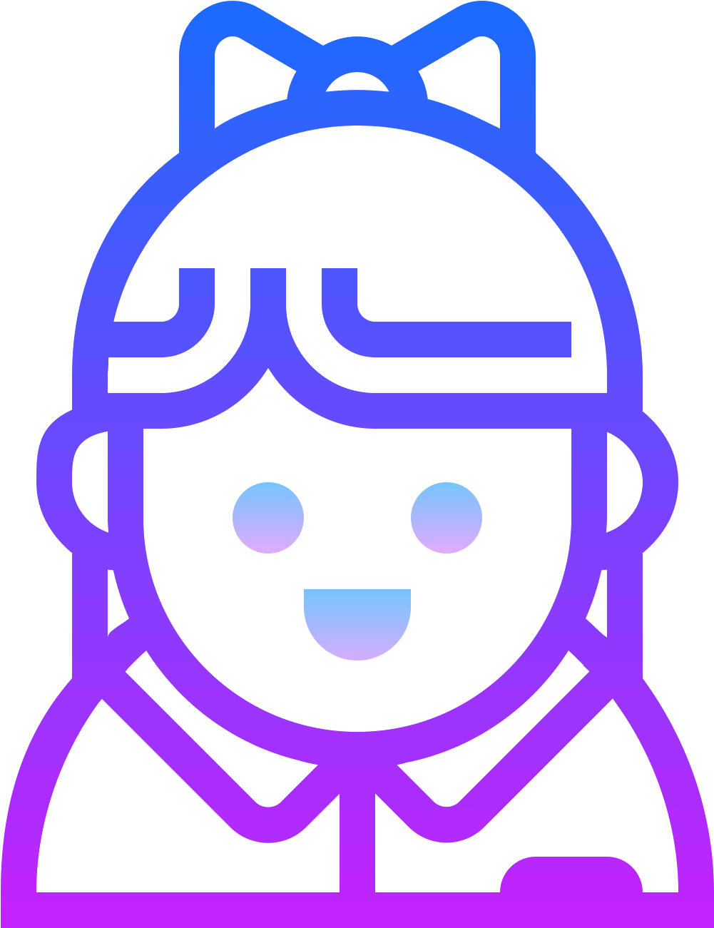 It's A Simplified Portrait Of A Head Bearing A Female - Hand Shake Clipart (1600x1600), Png Download