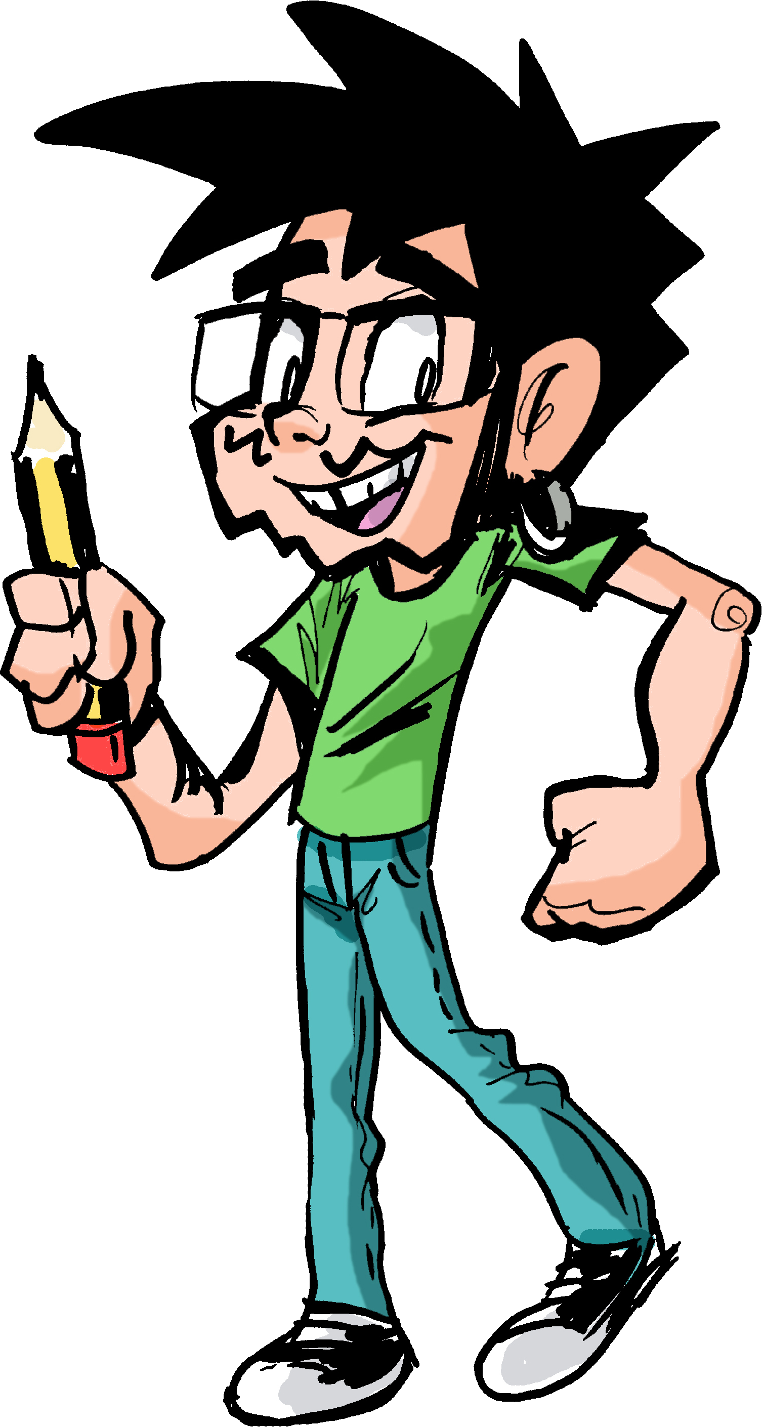 Anyway, Using A Smile And A Simple “sorry Dude ¿what - Cartoon Clipart (1508x2820), Png Download