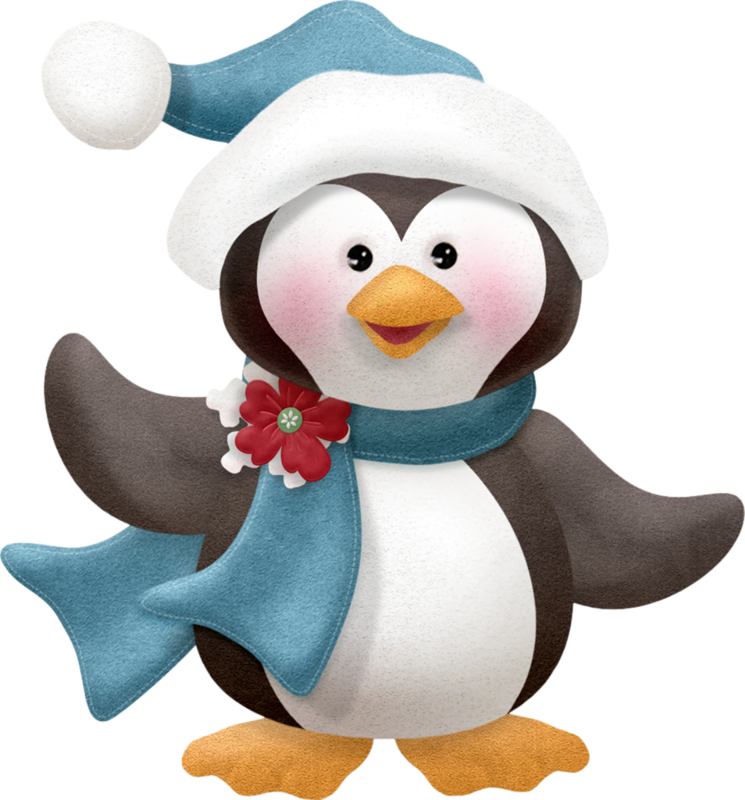Фото, Автор Ladylony На Яндекс - Baby Clip Art Christmas Penguins - Png Download (745x800), Png Download