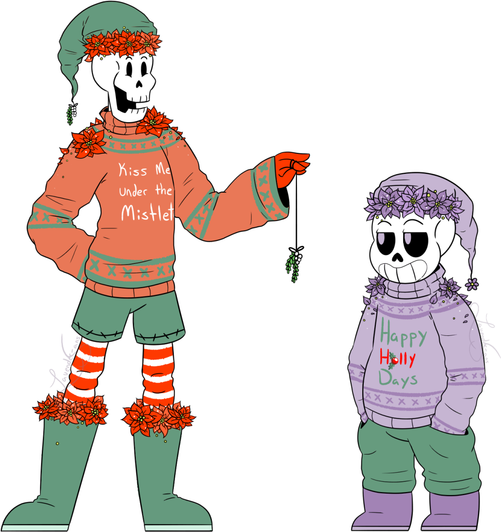 It's Christmas Time @underfellfangame I Finally Finished - Christmas Day Clipart (1280x1188), Png Download