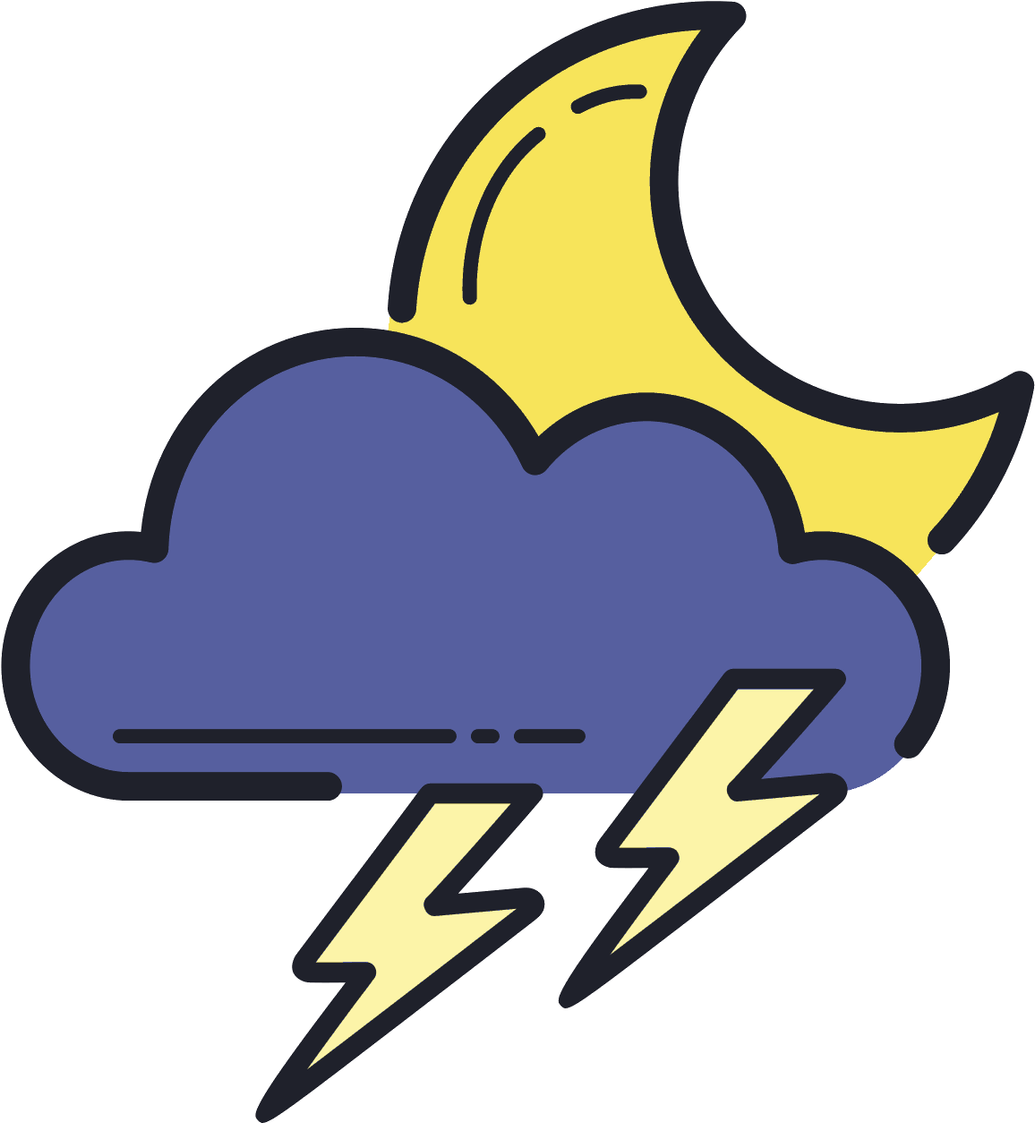 Stormy Night Icon Noche Icono Png Clipart Full Size Clipart 1738814 Pinclipart