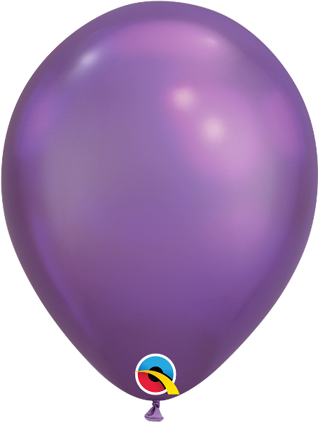Chrome Purple 11" Latex Balloons - Qualatex Chrome Balloons Uk Clipart (600x600), Png Download