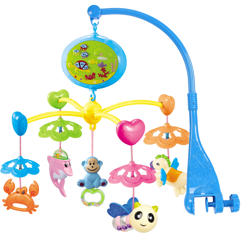 Children S Town Music Rotating Bed Bell - Rattle Clipart (800x800), Png Download