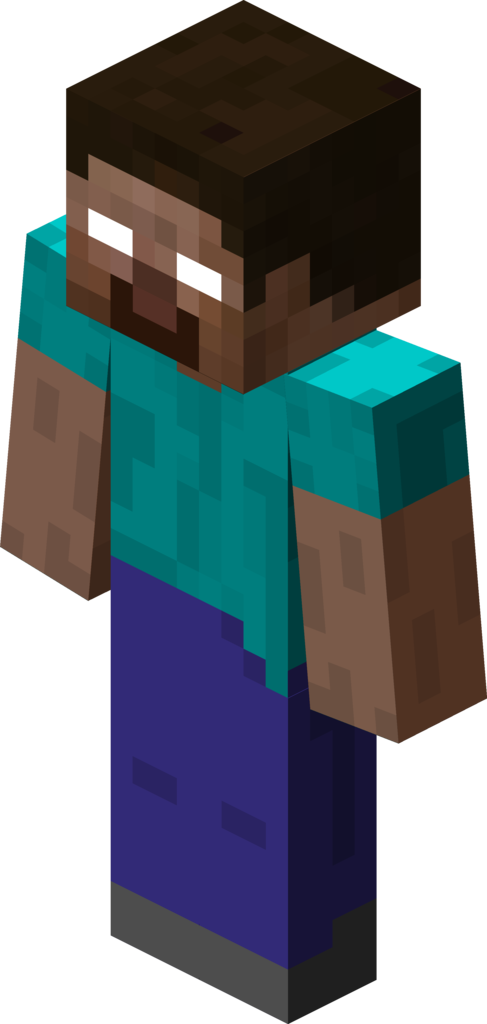 File - Steve - Herobrine Png Clipart (480x1080), Png Download