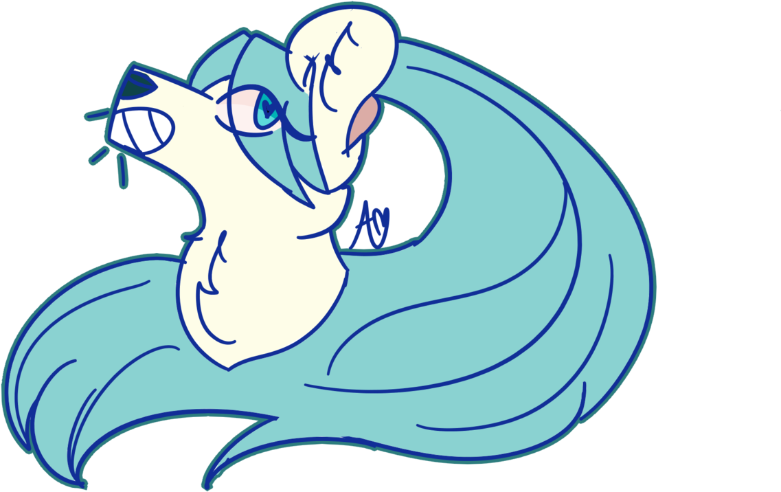 “might Fuck Around And Doodle A Lil Miku Dog - Cartoon Clipart (1280x728), Png Download