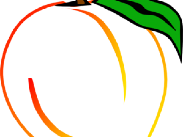 Peach Clipart Ga Peach - Png Download (640x480), Png Download