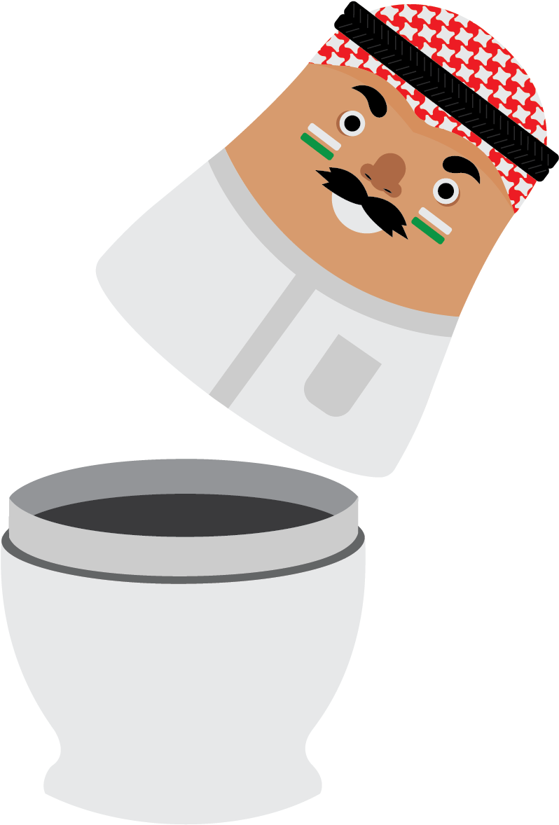 Man Wthout Cup-01 - Cartoon Clipart (1421x1356), Png Download