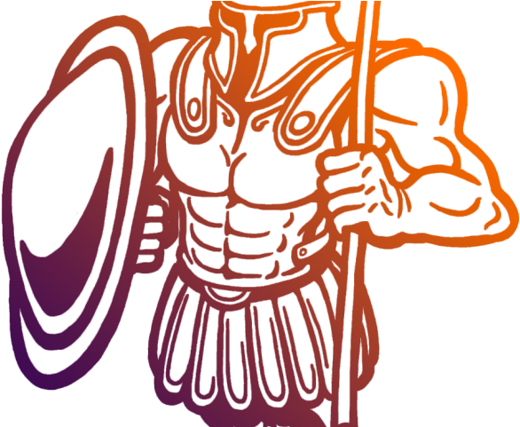 Gladiator Clipart Trojan - Desenho Soldado Troia - Png Download (640x480), Png Download
