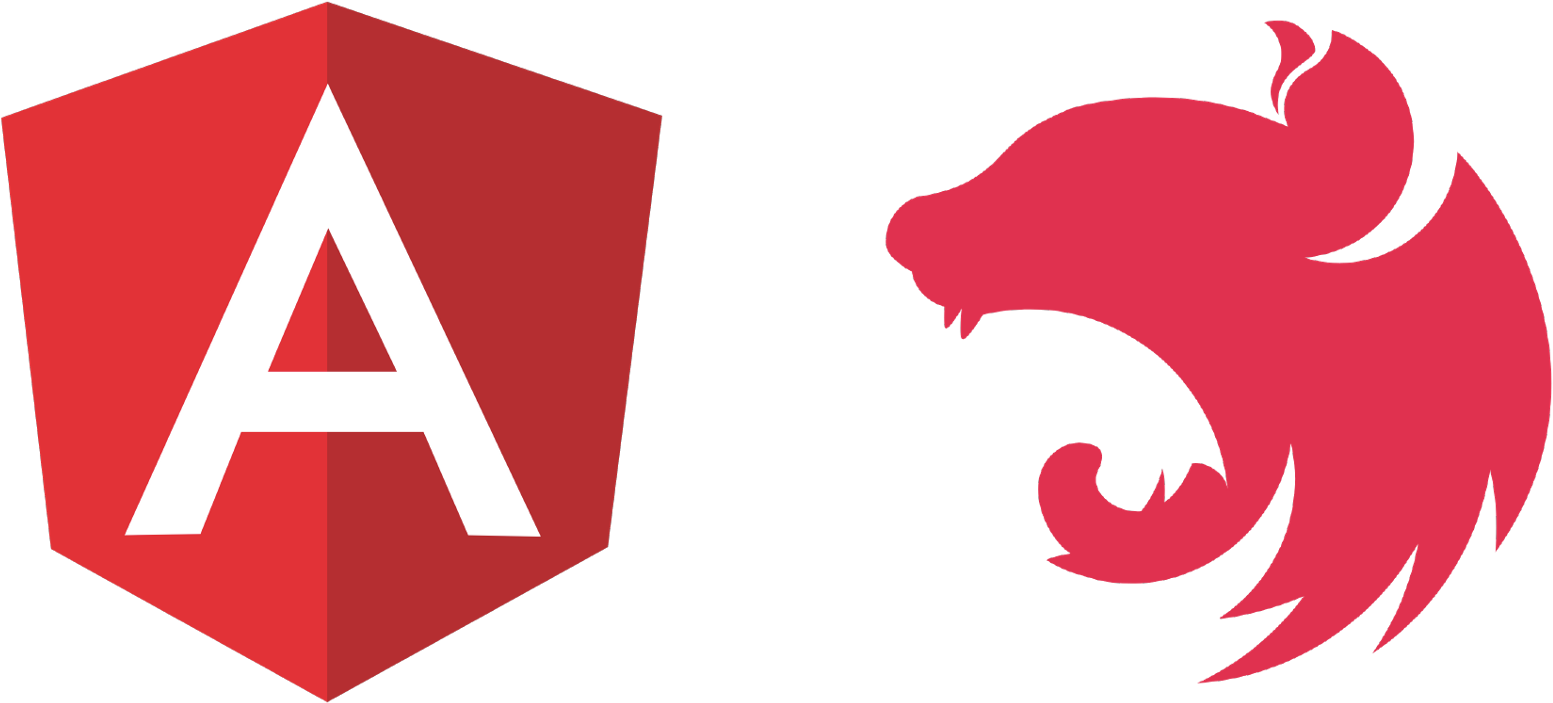Nestjs And Angular - Mean Stack Clipart (2000x1160), Png Download