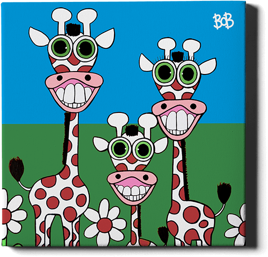 Italian Giraffes - Miami Clipart (645x800), Png Download