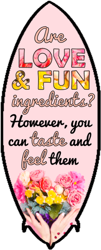 Surfboard "tase And Feel Our Love - Love Clipart (473x866), Png Download