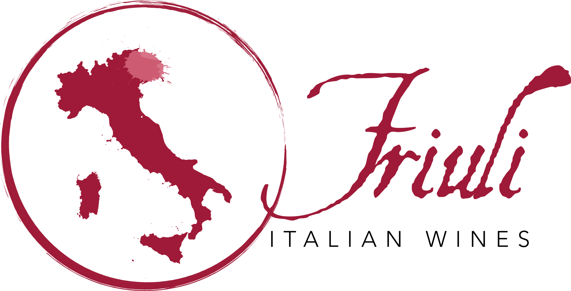 Friuli Italian Wines - Italy Map Logo Png Clipart (2000x1020), Png Download