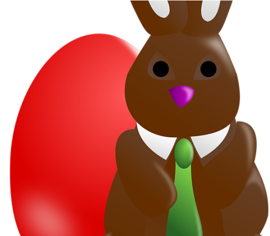 Hare Clipart Brown Easter Bunny - Easter - Png Download (640x480), Png Download