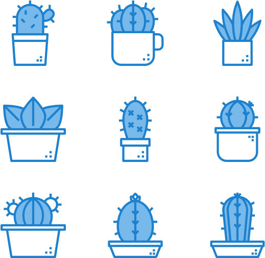Cactus Clipart (600x564), Png Download